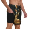 thumbnail image 2 of Logiee Magical Tarot Reading Print Men's Swim Trunk,Quick Dry Board Shorts ,Men's Swim Trunks with Compression Liner, Bathing Suits with Pockets-3X-Large, 2 of 6