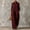 Wine Red, variant on Morttic Women's Stand Collar Long Sleeve Single-Breasted Jumpsuit – Casual Relaxed Straight Long Jumpsuit with Side Pockets Black,S