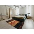 thumbnail image 4 of Ahgly Company Indoor Square Abstract Red Abstract Area Rugs, 6' Square, 4 of 6
