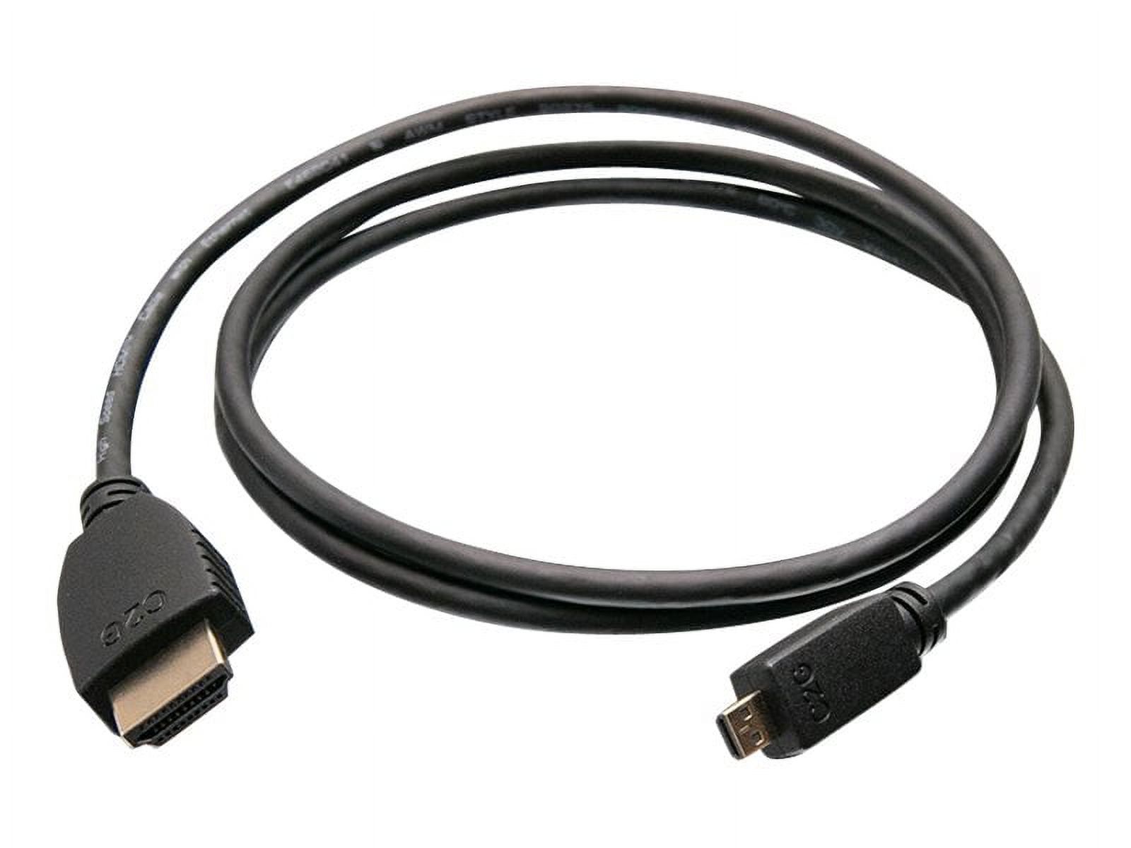 C2G 10ft High Speed HDMI to HDMI Micro Cable with Ethernet - HDMI with Ethernet cable - 10 ft