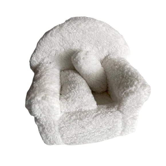 Figura de bebé posando Mini sofá con cojines Mini sillones Accesorios de fotografía Sofá Estilo A