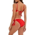 thumbnail image 3 of Tankini Womens Sexy Backless Hollow Out Lace One-Piece Swimsuit with Chest Pad No Steel Bracket, 3 of 6