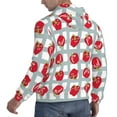 thumbnail image 6 of Salouo Sweet Red Fruit Pattern Men's Fall Hoodie Sweatshirt,Sport Hoodie with Pockets for Men Pullover Casual Hooded Sweatshirt-X-Large, 6 of 7