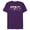 Purple, variant on The Mandalorian Razor Crest Floating Pod Logo - Short Sleeve Blended T-Shirt for Adults - Customized-Black