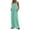 Mint Green, variant on FAFWYP Women's Casual Loose Overalls Jumpsuits One Piece Sleeveless Wide Leg Long Pant Rompers with Pockets