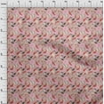 thumbnail image 4 of oneOoneSilkTabbyPeachFabricAsianJapaneseKoiFishWithFloralFabricForSewingPrintedCraftFabricByTheYard42InchWide, 4 of 4