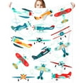 thumbnail image 2 of Cute Airplane Blanket Throw Aircraft Blankets for Kids Toddler Boys Adults Gifts Bedding Decor Bed Bedroom 60"X50", 2 of 6
