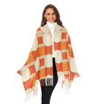 thumbnail image 3 of FORMRS Womens Scarf Winter Soft Long Big Warm Shawls Wrap Tassel Scarves, Beige Geometric Circles, 3 of 9