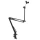 thumbnail image 2 of Soporte para teléfono móvil, conjunto de soporte para transmisión en vivo, Flexible, resistente a la abrasión, ergonómicamente fácil de instalar, soporte de escritorio para teléfono, 2 of 14