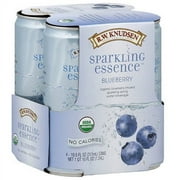 Knudsen Sparkling Essence Organic Blueberry Water Beverage, 4ct (Pack of 6)