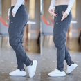 thumbnail image 5 of Pantalones para hombre Venta Pantalones deportivos anchos y elegantes Harajuku Nuevos en poliéster clásico Arrugado Pantalones holgados sueltos largos de verano Casuales para hombre, 5 of 5