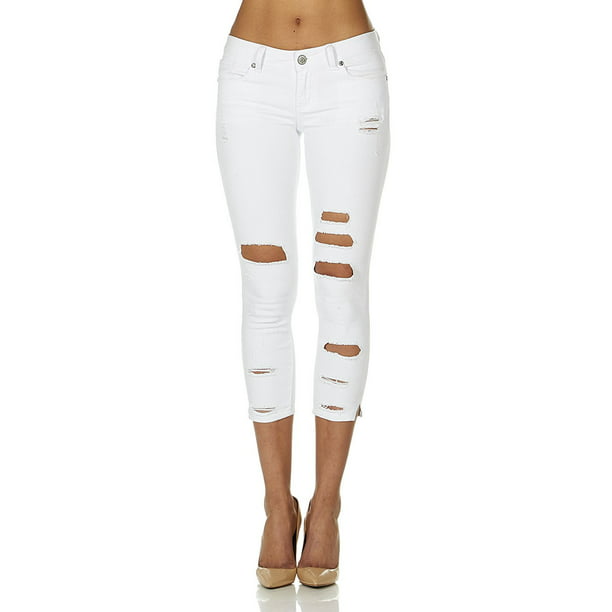 VIP Jeans - Cute Ripped Jeans for Women Distressed Washed Skinny ...