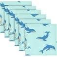 thumbnail image 6 of GZHJMY Dolphin Cloth Napkins Set of 1, Reusable Washable Polyester Dinner Napkins for Family, Restaurant, Wedding, Party Decor 20 x 20 Inch, 6 of 7