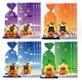 thumbnail image 2 of Halloween Con Lazos Bolsas para Envolver Regalos (gato Calabaza 4 en 1) 50 Uds., 2 of 4