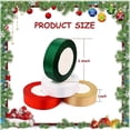 thumbnail image 3 of 4 Rolls 100 Yards Christmas Satin Ribbon Gift Wrapping Ribbon, 3 of 5