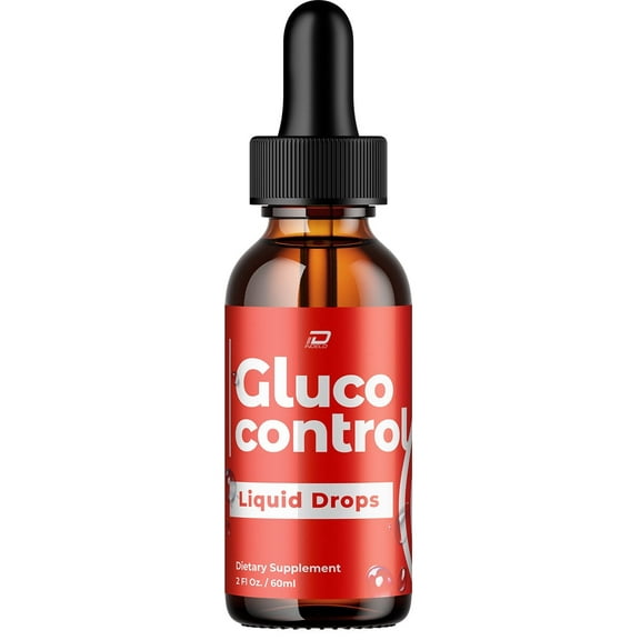 Gluco Control Liquid Drops Healthy Blood Support Formula – GlucoControl Dietary Supplement Drops, 1 Month Supply