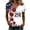 #07 Multicolor, variant on Usa Flag 250 Years Of Freedom Shirts for Women United States Stars and Stripes Print V-Neck Cute Tops Freedom Classic Fit Soft Summer Casual T-Shirts,L,#07 Pink