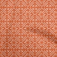 thumbnail image 1 of oneOone Silk Tabby Orange Fabric Asian Floral Block Sewing Craft Projects Fabric Prints By Yard 42 Inch Wide, 1 of 4