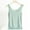 Mint Green, variant on Summer Casual Tops,Plus Size T-shirt Blouse for Womens, Women's Fashion Solid Color Summer Slim Wave Hem Sleeveless Round Neck Tank,Round-Neck Tank Top
