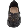thumbnail image 2 of Womens Easy Slip On Summer Holiday Lightweight Cut Out Floral Comfort Shoes - Black - US 10, 2 of 7