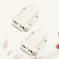 thumbnail image 3 of KAKOWELY 2 Pcs Dispositif de Capture de Porte Autobloquant pour Armoire (Blanc), 2.72x"X1.67"X0.67 Pouces, 3 of 5