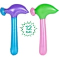 thumbnail image 5 of Multi-Colored Assorted Neon Inflatable Hammer Party Favor 12-Pack 14 Inch, 5 of 5