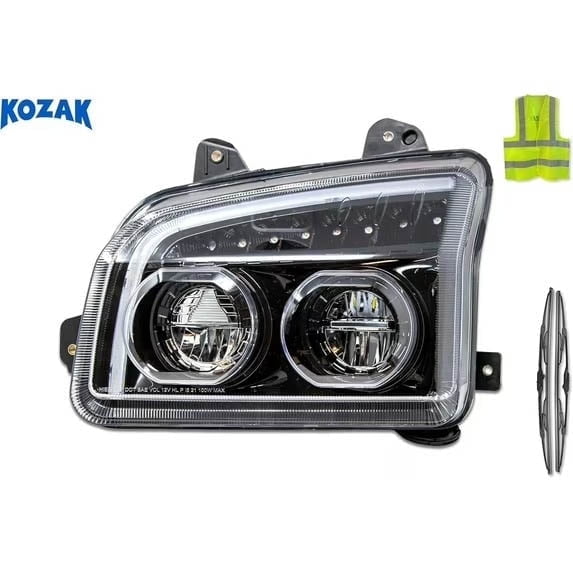Kozak Compatible with T880 Full LED Performance Headlight, Black