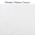 thumbnail image 4 of 100% Cotton Victorian Medallion Matelasse Quilt Set, Reversible Lightweight Coverlet Oversized Queen 3 Piece All Season, 4 of 6