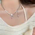 thumbnail image 4 of Collier Décor Étoile et Fausse Perle Style Y2K Bijoux de Fête, 4 of 5