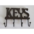 thumbnail image 2 of Cast Iron KEYS Hook Key Rack, 2 of 4