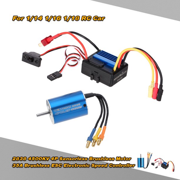 GoolRC 2838 4500KV 4P Sensorless Brushless Motor & 35A Brushless ESC Electronic Speed Controller 