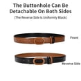 thumbnail image 2 of Fashion Colourful Reversible Women's Belt Trendy Casual Jeans Accessories Classic Simple Alloy Buckle Clashing Colour Belt, 2 of 6