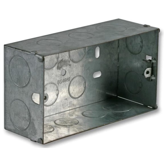 PRO ELEC - Double Metal Back Box, 47mm
