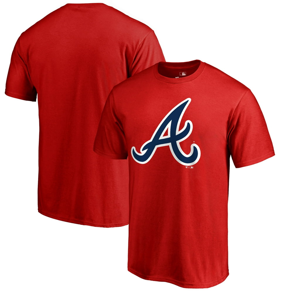 Atlanta Braves Big & Tall Primary Team Logo T-Shirt - Red - Walmart.com ...