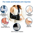 thumbnail image 3 of Arm Sling Shoulder Immobilizer - Rotator Cuff Support Brace - Comfortable Medical Sling for Shoulder Injury,Left and Right Arm,Men and Women,for Broken,Dislocated,Fracture,Strain (Medium), 3 of 7