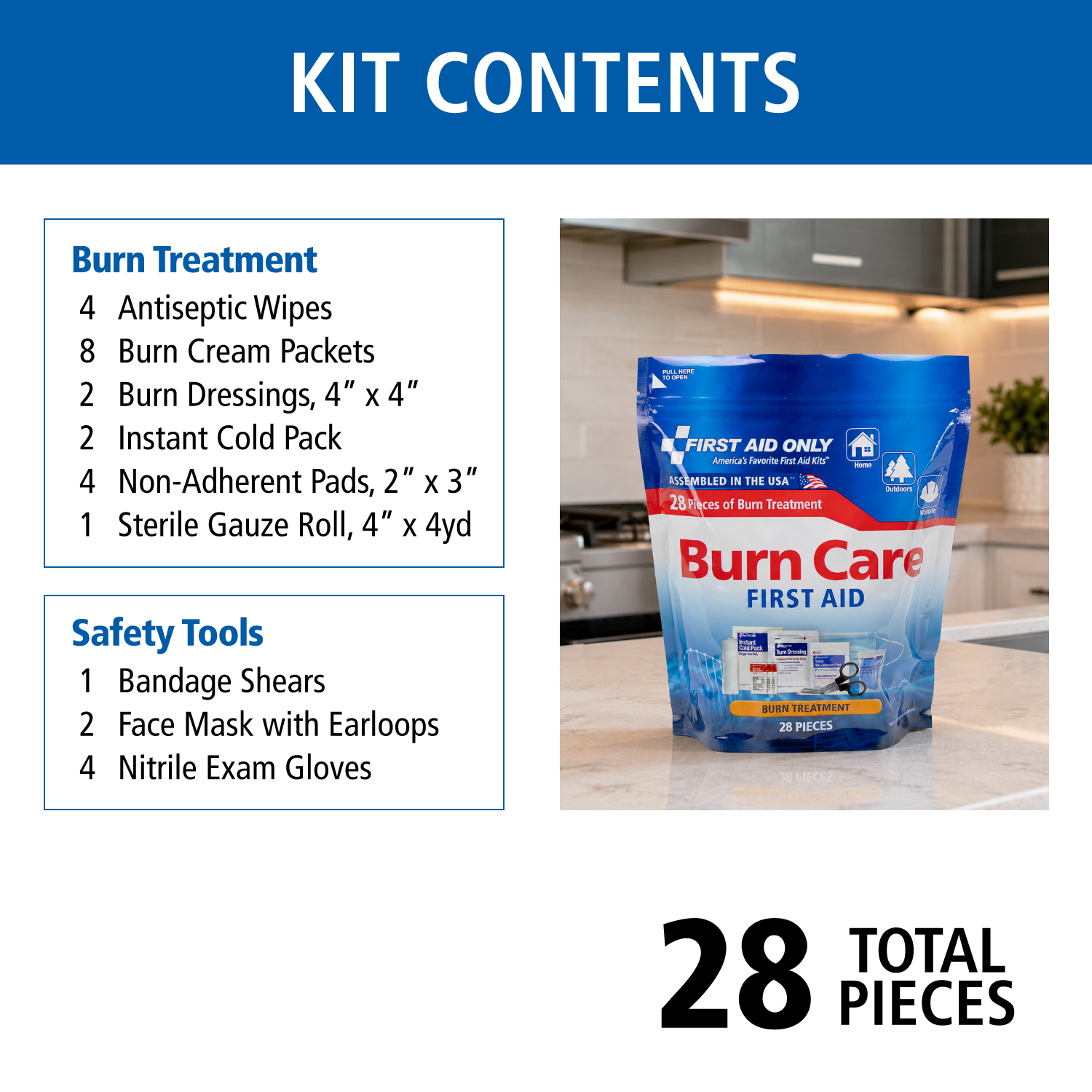First Aid Only 28-Piece Burn Care First Aid Kit photo 4