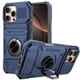 thumbnail image 6 of Elegant Choise Case with Screen Protectors with Flip Card Slot and Kickstand for iPhone 16 Pro Max/16 Pro/16 Plus/16 Heavy Duty Rugged Phone Cover, Blue, 6 of 13