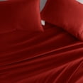 thumbnail image 5 of Ultra Soft Bed Sheets Set in Christmas Red for Twin Size Bedding by Comfort Canopy, 5 of 14