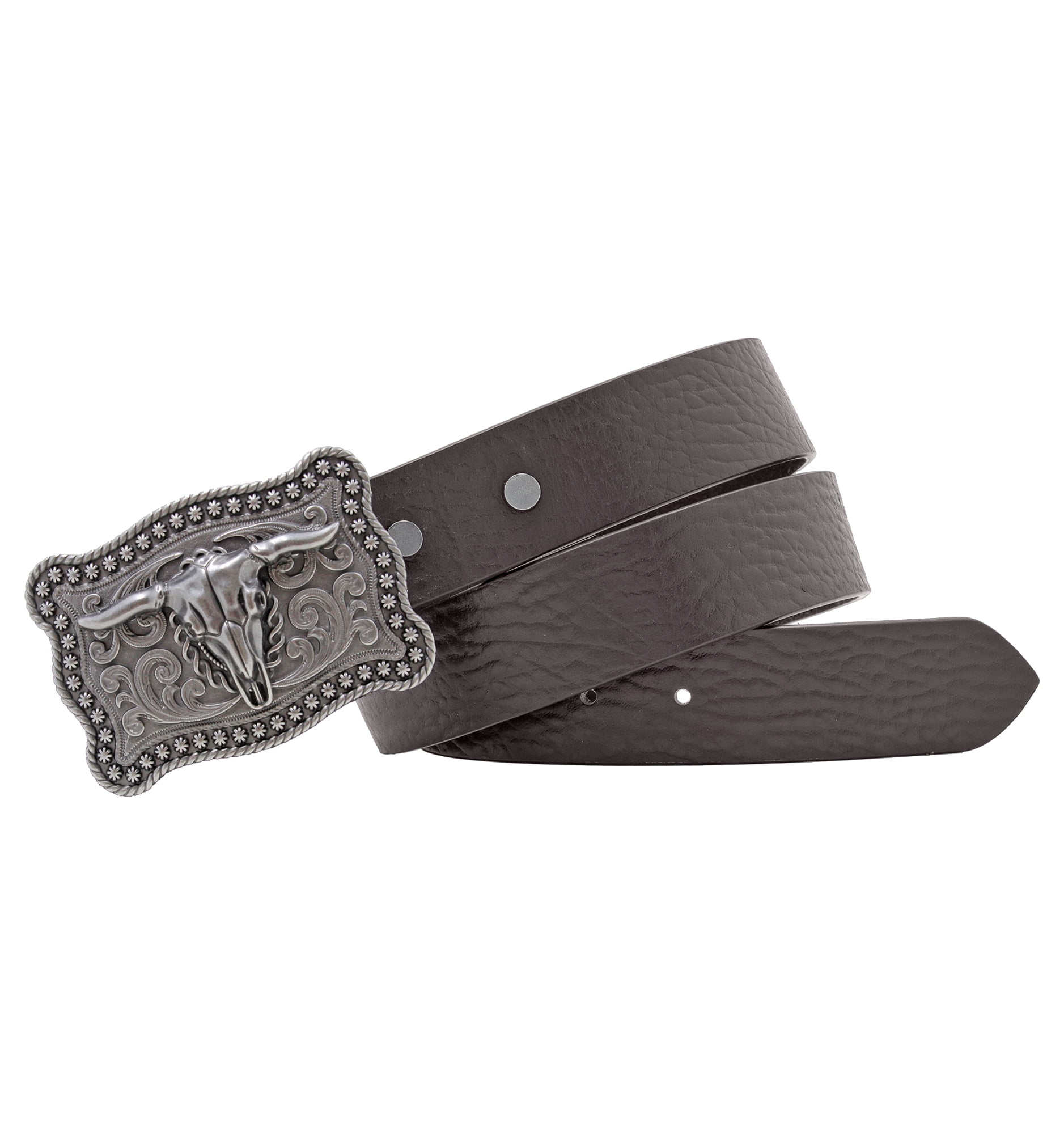 Men's Wrangler 38mm Removable Western Bullhead Buckle