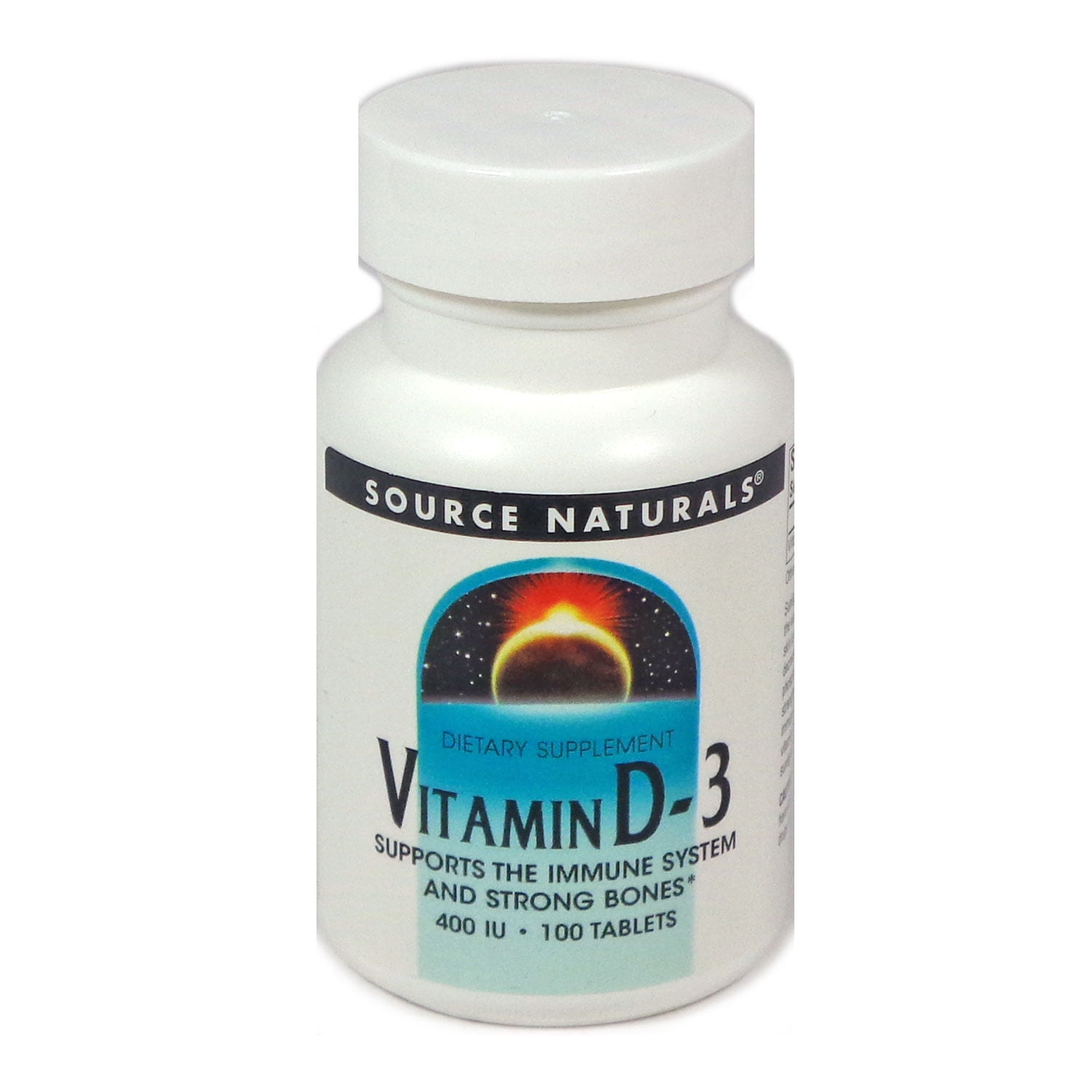 Source Naturals Vitamin D3 400 IU 100 Tablets