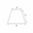 thumbnail image 4 of Aspen Creative 32180 Transitional Hardback Empire Shaped Spider Construction Lamp Shade in Dark Khaki, 9" wide (5" x 9" x 7"), 4 of 4