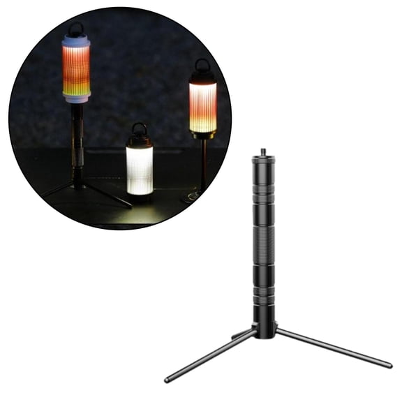 colaxi Camping Light Stand Light Pole Foldable Floor Tripod Stand Work Lamp Bracket Lamp Holder for Courtyard Hiking Garden Trekking