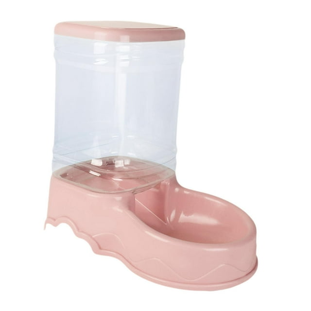 Esquirla Cat Dog Food Dispenser 3.5L Automatic Pet Feeder for Puppy Rabbit Small Dogs Food Dispenser Pink