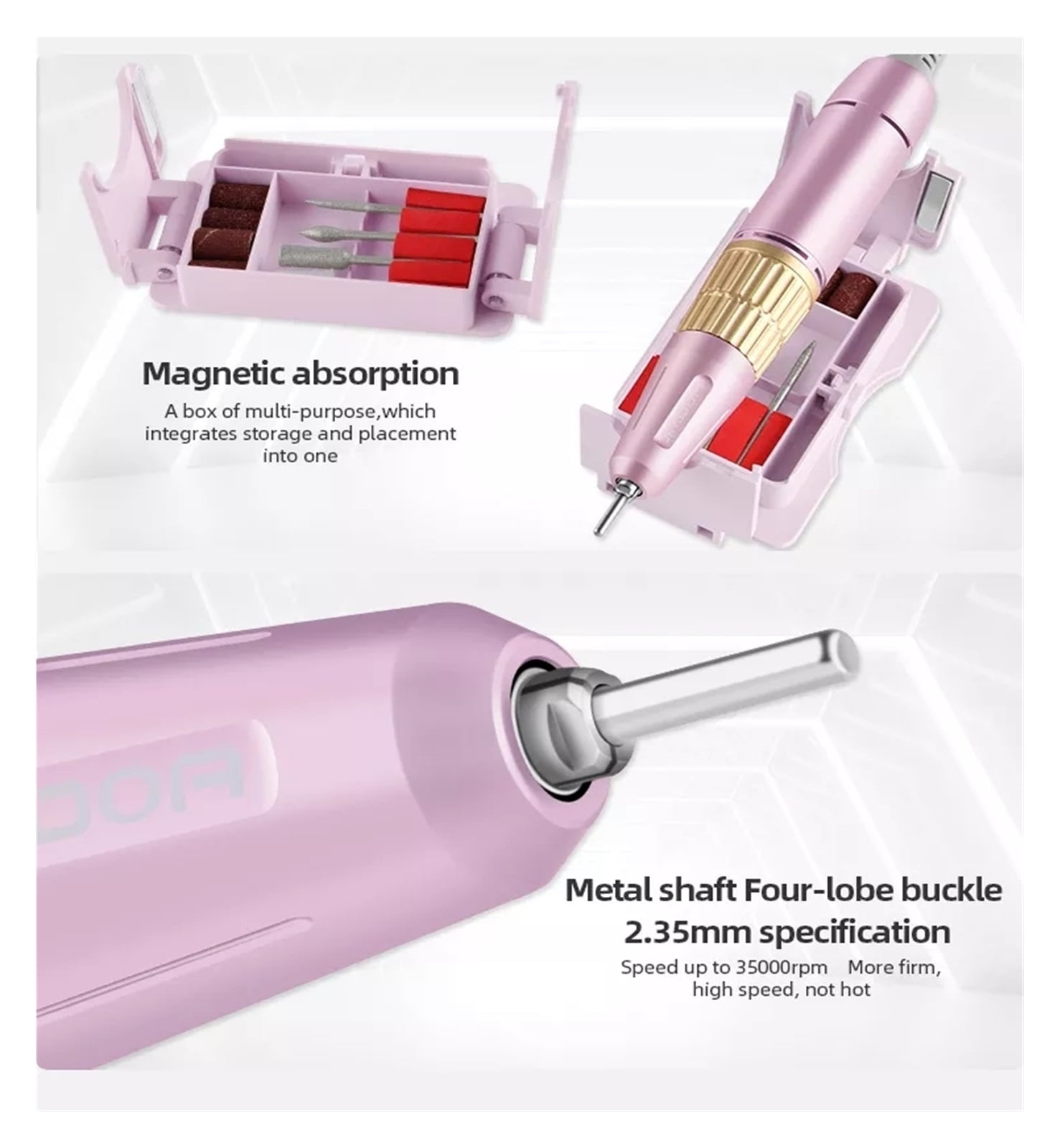 35000 RPM Newest Nail Drill Machine Manicure Drill With HD Display Touch Screen Electric Nail Sander For Nail Art Salon