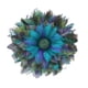 thumbnail image 1 of Guirnalda de flores de corona de plumas de pavo real para la boda de la casa Zulema Corona de pavo real, 1 of 7