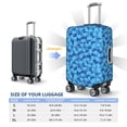 thumbnail image 4 of Kdxio Blue Maple Leaf Pattern Luggage Cover for Travel,Elastic and Durable,Fits 18-32 Inch,Anti-Scratch Suitcase Protector-No luggage included, 4 of 5