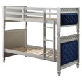 thumbnail image 3 of ACME Lit Superposé en Bois Varian Simple sur Simple Bleu et Argent, 3 of 7