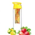thumbnail image 1 of 700 Ml Portable Fruit Infusing Infuser Water Bottle Sports Lemon Juice Bottle Flip Lid, 1 of 5
