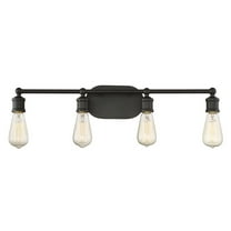 Trade Winds Industrial 4-Light Bath Bar in Oil Rubbed Bronze
