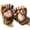 Khaki, variant on HEWUQI Womens Plush Paw Fingerless Gloves Soft Fuzzy Bear Claw Half Finger Hand Warmers Cute Winter Daily Gloves Khaki